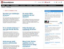 Tablet Screenshot of ekonominyheter.se